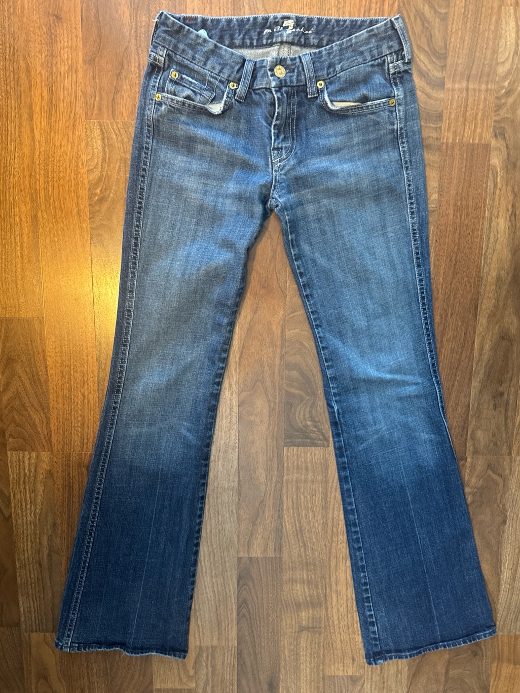 7 For All Mankind Womens "A”Pocket Bootcut Jeans Size 25